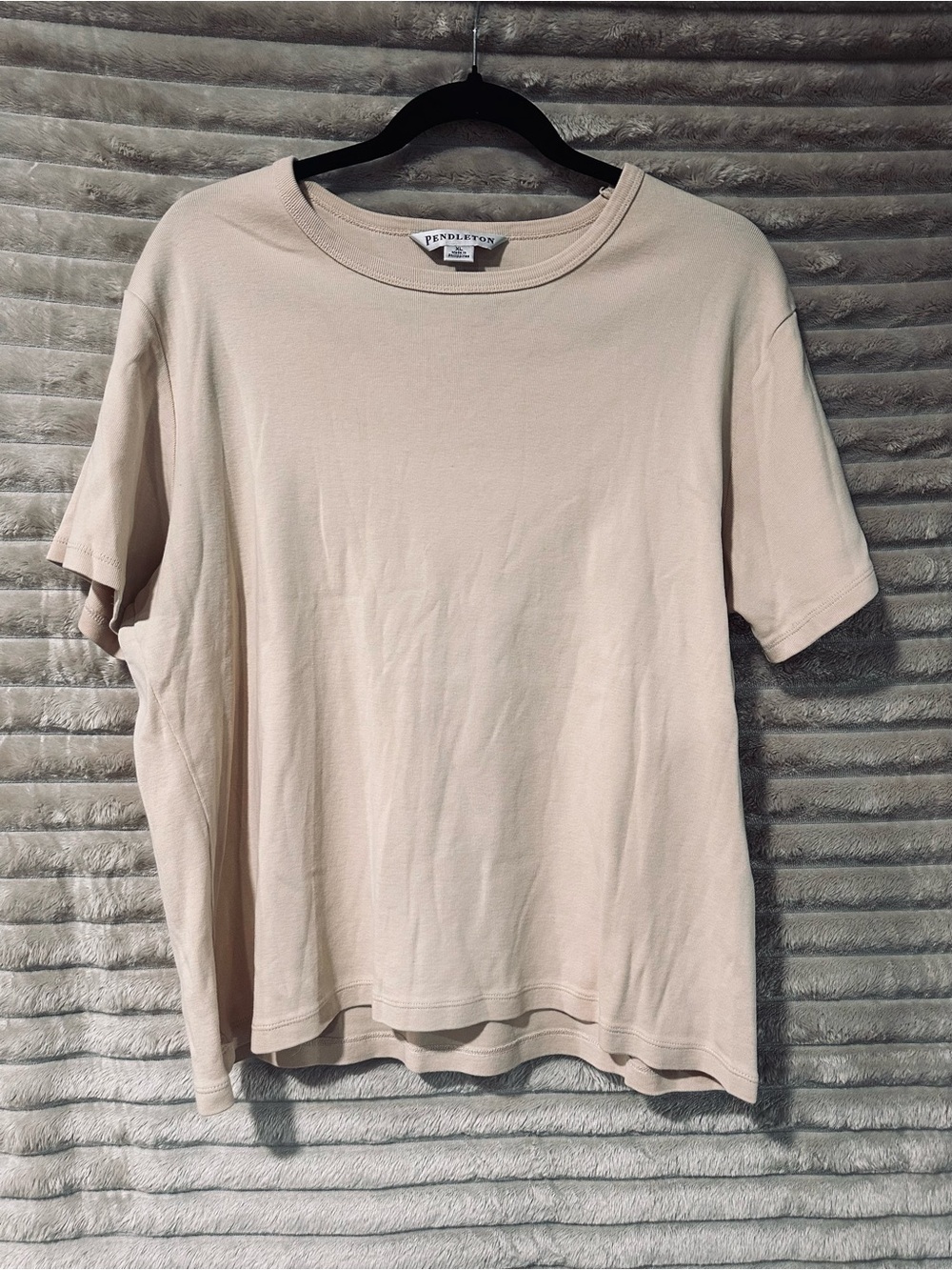 Pendleton Soft Crewneck Tee in Pale Peach